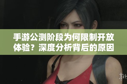 手游公测阶段为何限制开放体验？深度分析背后的原因与策略