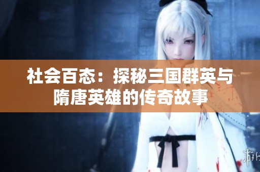 社会百态：探秘三国群英与隋唐英雄的传奇故事