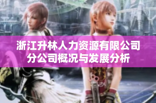 浙江升林人力资源有限公司分公司概况与发展分析