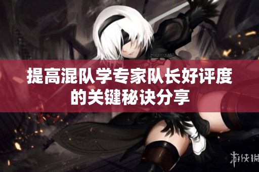 提高混队学专家队长好评度的关键秘诀分享