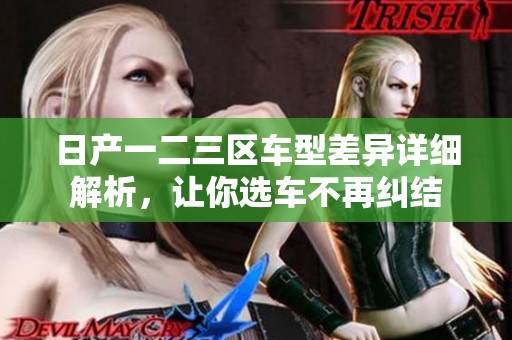日产一二三区车型差异详细解析，让你选车不再纠结