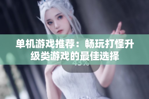 单机游戏推荐：畅玩打怪升级类游戏的最佳选择