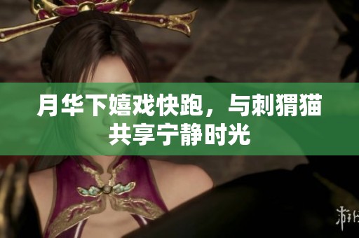 月华下嬉戏快跑，与刺猬猫共享宁静时光