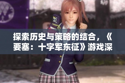 探索历史与策略的结合，《要塞：十字军东征》游戏深度解析与分享
