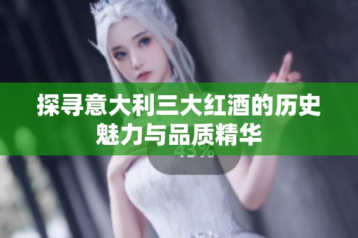 探寻意大利三大红酒的历史魅力与品质精华