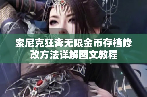 索尼克狂奔无限金币存档修改方法详解图文教程