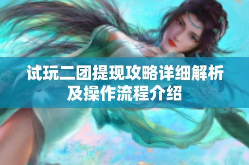 试玩二团提现攻略详细解析及操作流程介绍