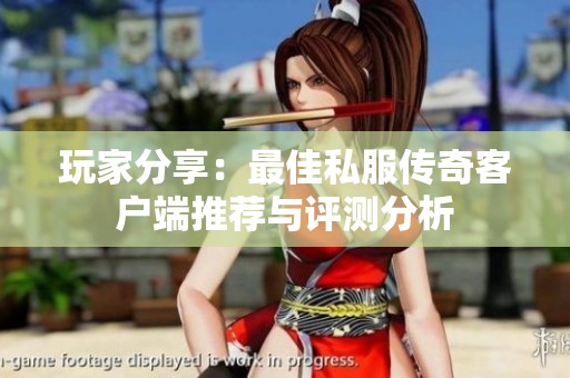 玩家分享：最佳私服传奇客户端推荐与评测分析