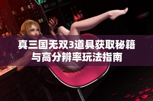 真三国无双3道具获取秘籍与高分辨率玩法指南