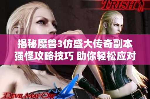 揭秘魔兽3仿盛大传奇副本强怪攻略技巧 助你轻松应对挑战与考验