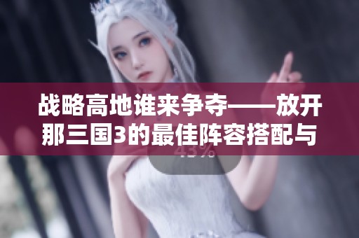 战略高地谁来争夺——放开那三国3的最佳阵容搭配与站位解析