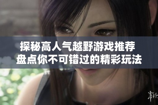 探秘高人气越野游戏推荐 盘点你不可错过的精彩玩法与选择