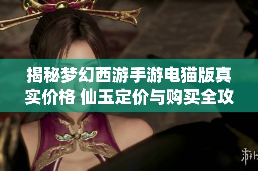 揭秘梦幻西游手游电猫版真实价格 仙玉定价与购买全攻略大解析