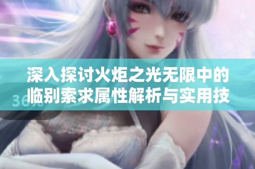深入探讨火炬之光无限中的临别索求属性解析与实用技巧